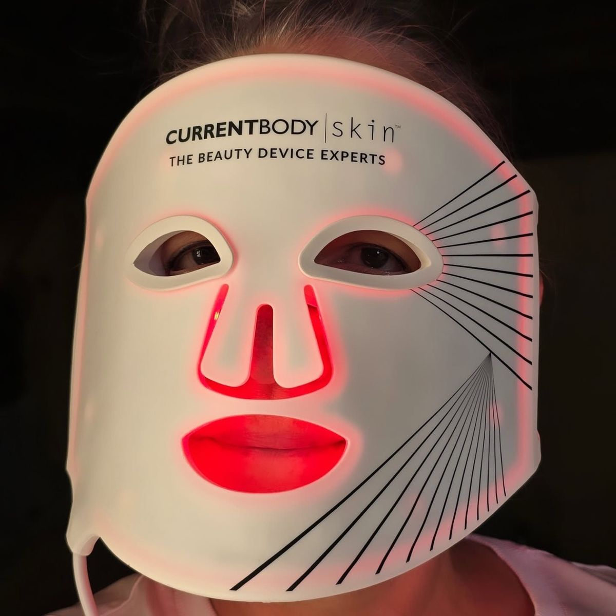 CurrentBody LED mask, flexible silicone light therapy