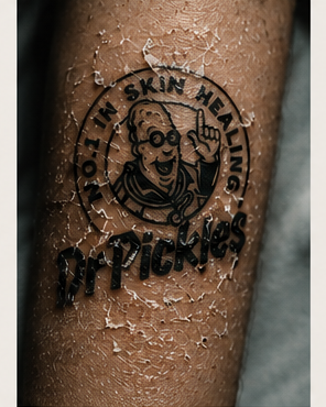 Tattoo healing day 7, peeling stage