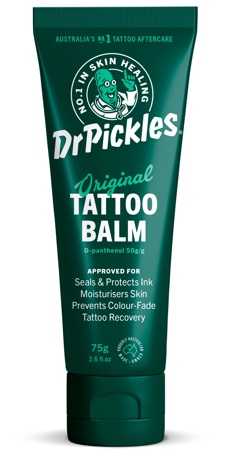 Dr Pickles Tattoo Balm 75g, GLOW's #1 tattoo aftercare pick for Australia 2026