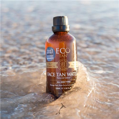 Eco Tan Face Tan Water, skincare-grade format