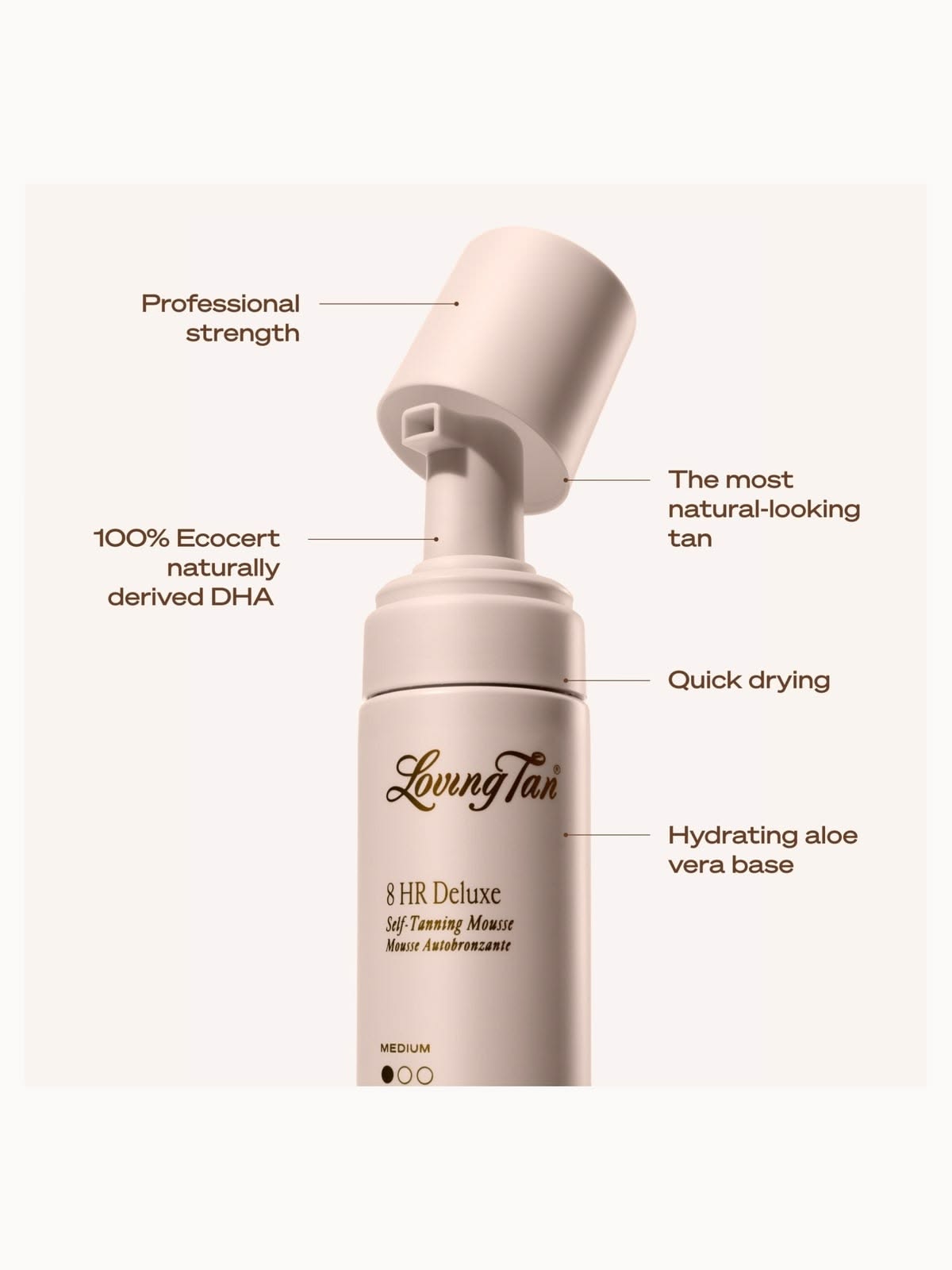 Loving Tan Deluxe Bronzing Mousse, 8 HR Deluxe
