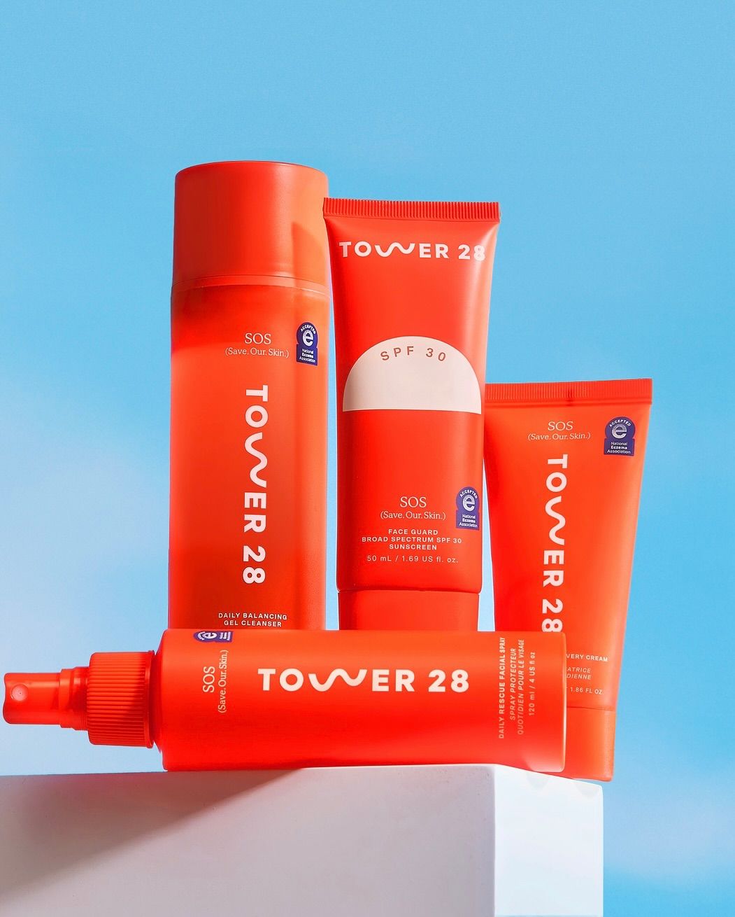 Tower 28, sensitive-skin makeup editorial