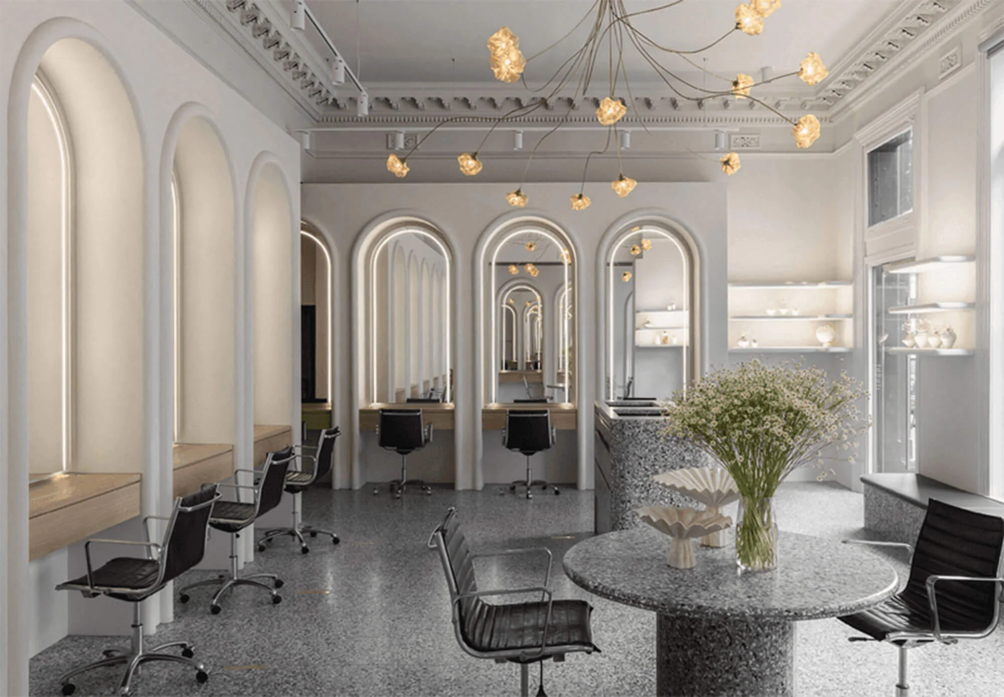 Joey Scandizzo Salon, Kennon-designed Collins Street interior